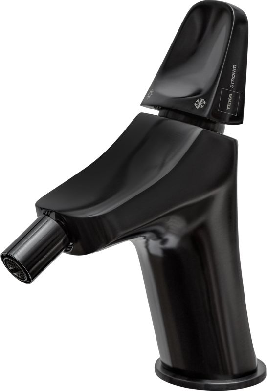 Bateria bidetowa Teka Sense czarna jednouchwytowa Super Eco, anti-scale, bez korka, 1 szt.