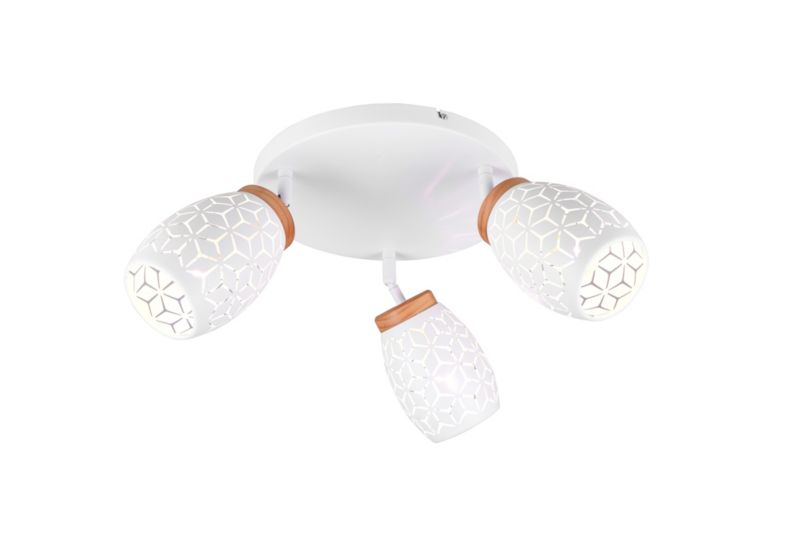 Lampa sufitowa wisząca RL Bidar biała wym: 27 x 58 x 58 cm 3xE14 x 1 szt.