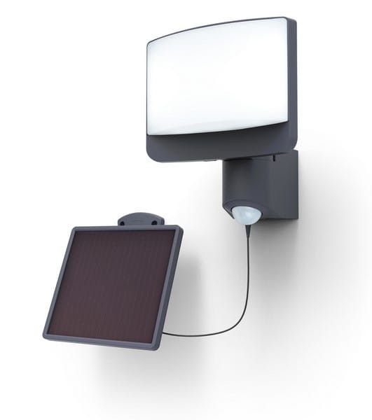 Naświetlacz solarny LED Lutec szary LED 11W 5000K 800lm czujnik ruchu IP54 wym: 17 x 18 x 20,5 cm tworzywo sztuczne - 1 szt.