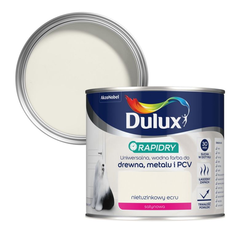 Farba uniwersalna Dulux Rapidry nietuzinkowy ecru 0,4
