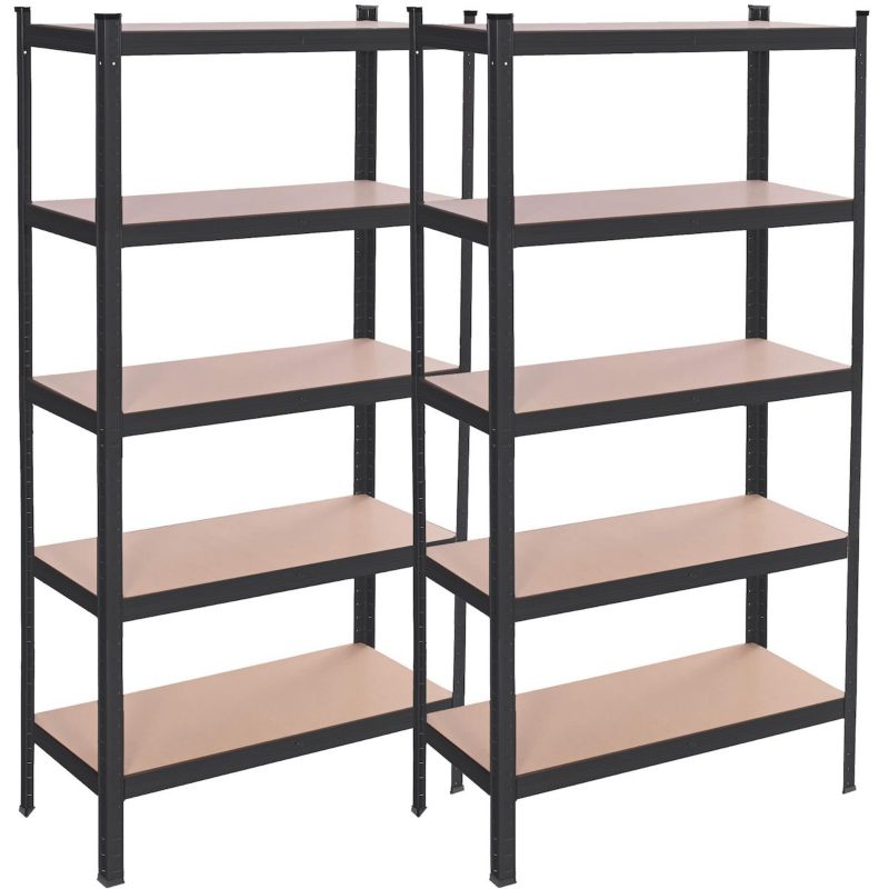 Regał metalowy magazynowy Springos z 5 półkami 150x75x30cm do piwnicy, garażu 1 szt.