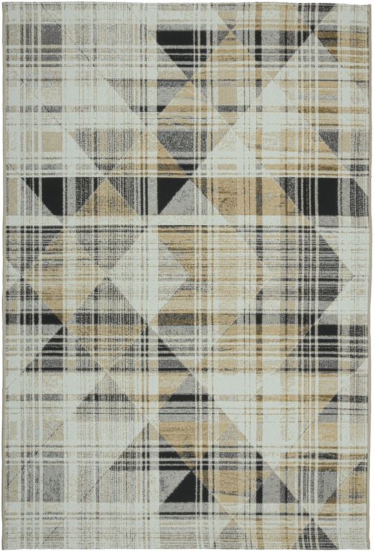 Dywan Multidecor Dara 160 x 220 cm trójkąty żółty 1 szt.