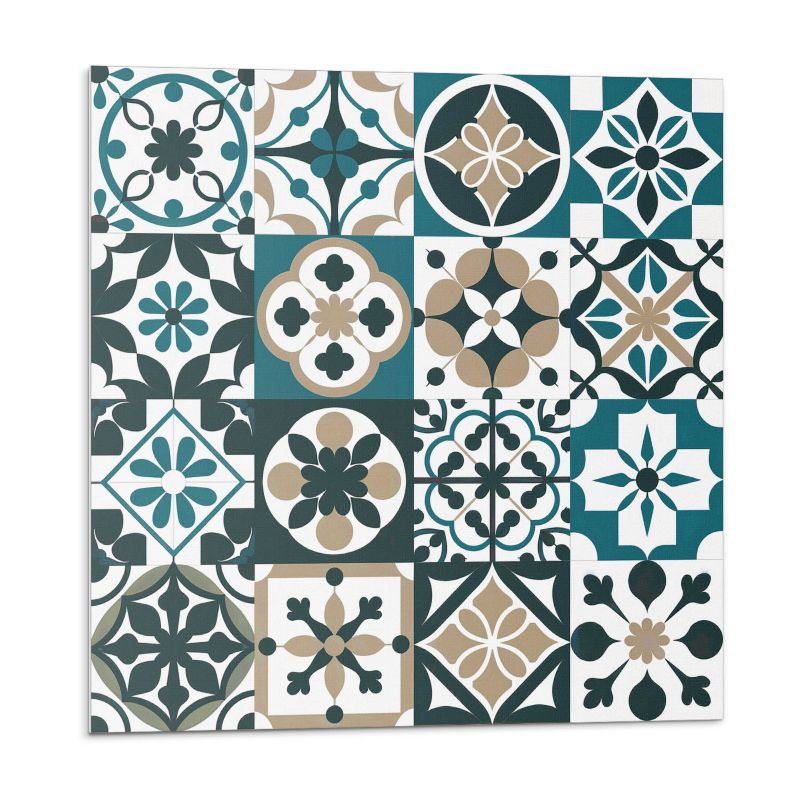 Kafelki samoprzylepne Wallfluent 30x30 cm Geometryczne kafelki w artystycznym porządku 9 szt.