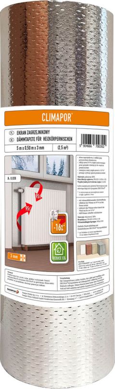 Ekran zagrzejnikowy Climapor 5 mb