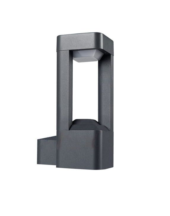 Kinkiet ścienny zewnętrzny Kanlux Pevo grafitowo-biały 1 x GX53 x 11W IP44 wym: 25 x 20 x 20 cm - 1 szt.