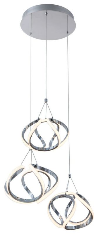 Lampa wisząca Rabalux Palmira 7713 chromowana nowoczesna wbudowany LED 50W 1 szt.