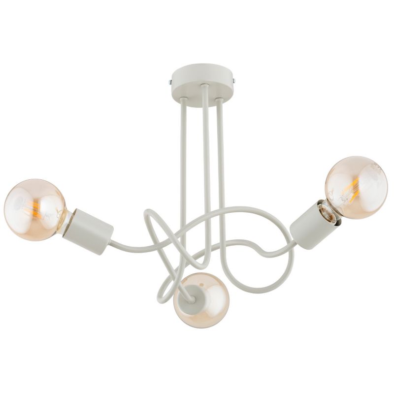 Lampa sufitowa wisząca Alfa Wingo 5204 szara industrialna 3xE27 x 15W 1 szt.