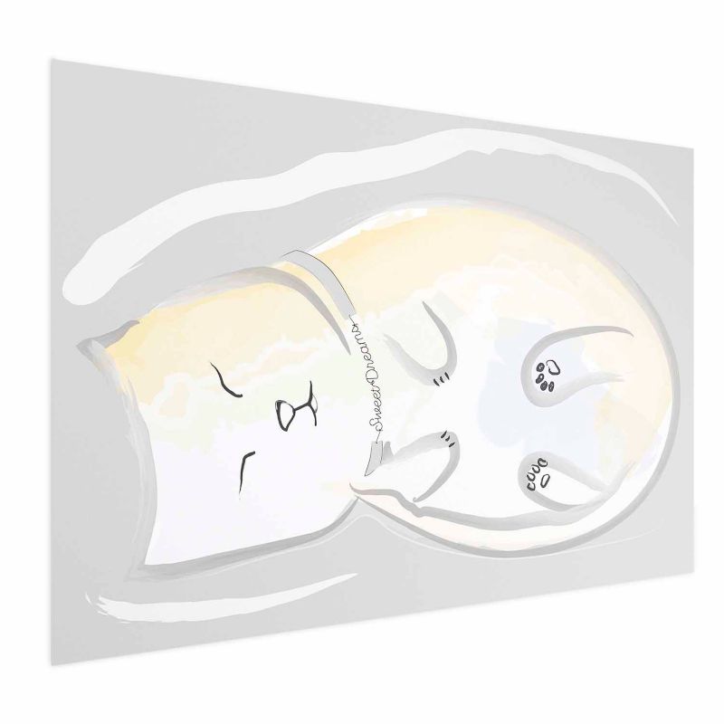 Plakat Artgeist Śpiący kotek 42x29,7 cm bez ramy 1 szt