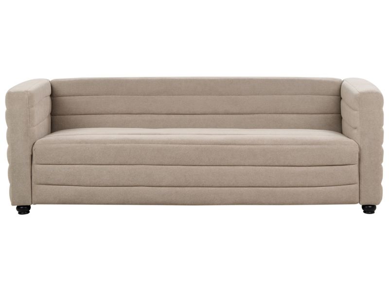 Sofa Hofn Beżowoszary dla 3 osób 1 szt.