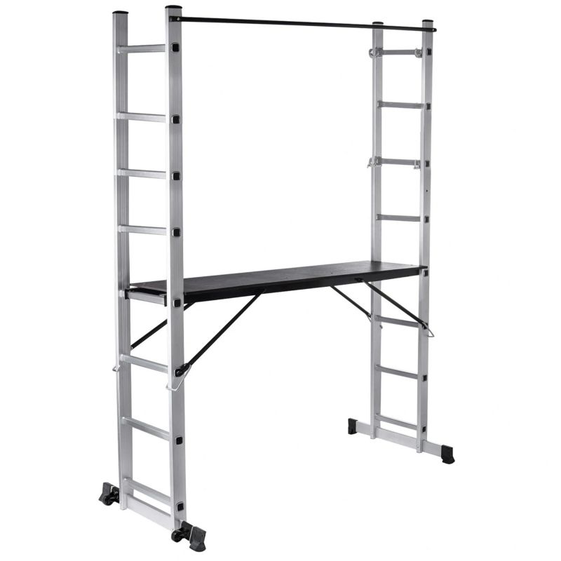 Rusztowanie aluminiowe Hardmaister Podest roboczy 2x8 150kg składany 3,8 m 1 szt