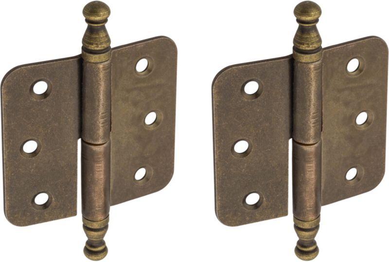 Zawias meblowy składany lewy patyna 2 szt.