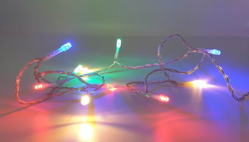 Lampki wewnętrzne 10 LED Bulinex 1 m na baterie barwa zimna biała