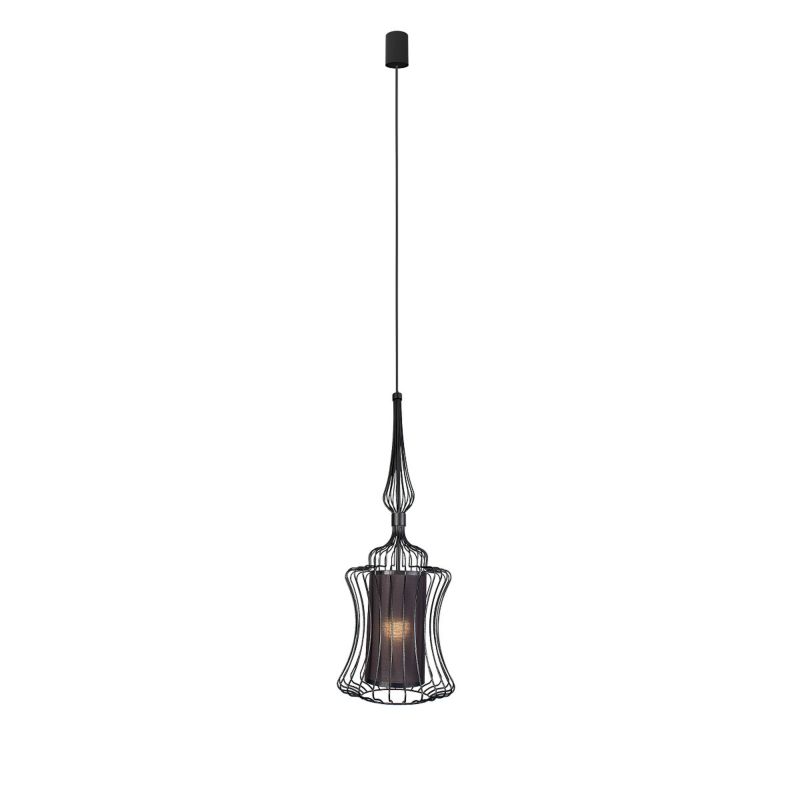 Lampa wisząca Nowodvorski Lighting Abi czarna szerokość 25 cm 1xE27 x 40W 1 szt.