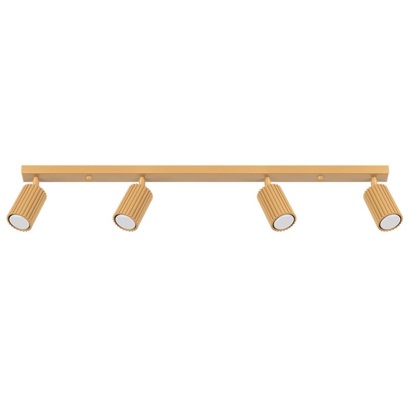 Reflektor sufitowy Sollux Lighting Karbon złoty 4 x GU10 x IP20 wym: 16,5 x 81 x 6,5 cm - 1 szt.