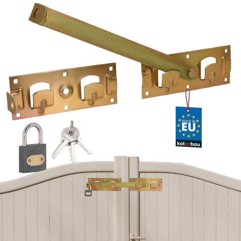 Zasuwa bramowa KOTARBAU dwuskrzydłowa rygiel 430 mm 1 szt.