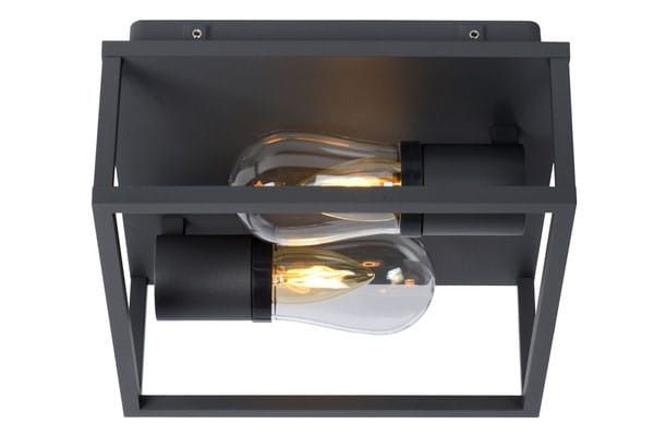 Lampa sufitowa wisząca Lucide Carlyn 1709 czarna szerokość 25 cm 2xE14 x 6W 1 szt.