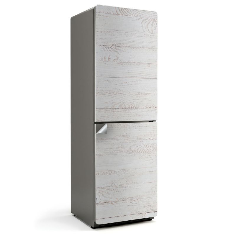 Ochronna naklejka na lodówkę Wallfluent 60x190 cm Drewniany wzór desek 1 szt.