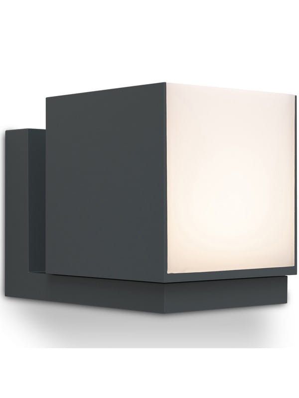 Kinkiet ścienny zewnętrzny Lutec Cuba antracytowo-biały LED 12W 3000K 600lm IP54 wym: 14,8 x 10 x 11,6 cm aluminium - 1 szt.