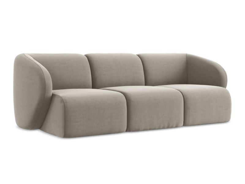 3-osobowa kanapa modułowa LaMiaSofa CERVO z tkaniny welwetowej 244x94 cm kreci 1 szt.