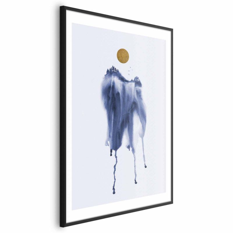 Plakat Artgeist Akwarelowa abstrakcja 29,7x42 cm z ramą czarną 1 szt