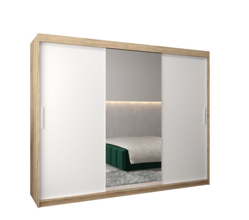 Szafa przesuwna Garderoba Abiks Tokyo 1 250 sonoma + biały 1 szt.