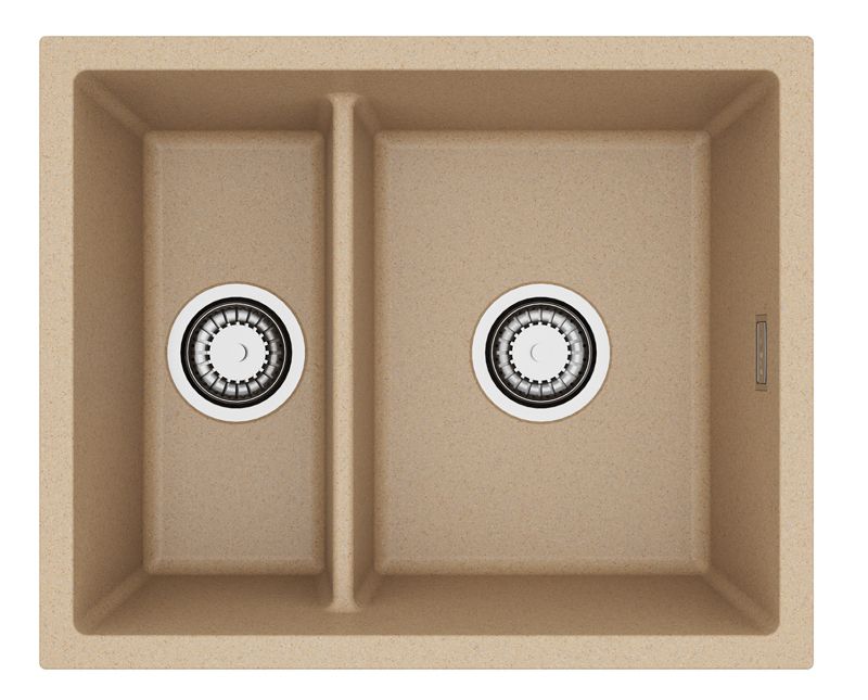Zlewozmywak granitowy Alveus OMNI 50 kol. G55 beż (55x45) 1,5-komorowy 1szt