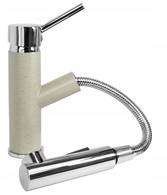 Bateria kuchenna Granitan Cado beżowa z wyciąganą wylewką 1 szt.