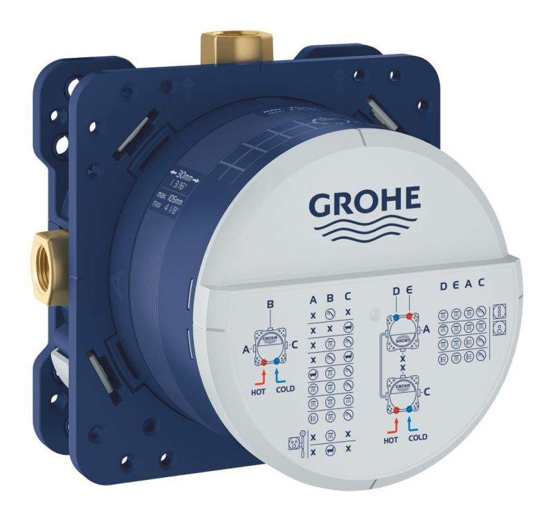 Element podtynkowy Grohe Rapido SmartBox uniwersalny, 1/2" przyłącza, 1 szt.