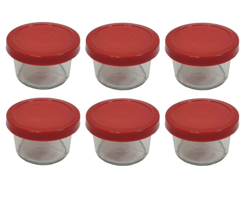 Słoiki MODO24 Weck 200 ml fi 80 mold silikonowe wieka 6 kpl.