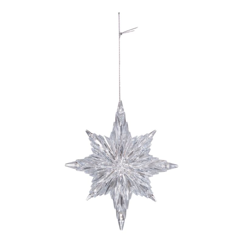 Ozdoba choinkowa płatek śniegu srebrny