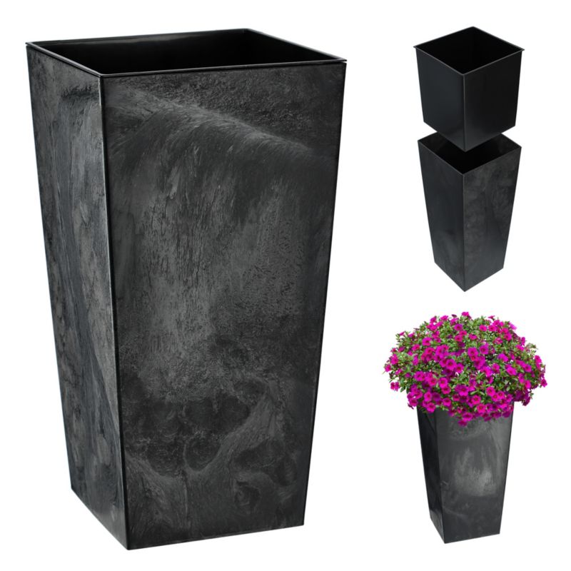 Doniczka KADAX Donica Na Kwiaty 68cm Osłonka Z Wkładem Wysoka Kwietnik 1 szt.