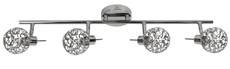 Lampa sufitowa wisząca Candellux Puzzle chromowana wym: 17 x 72 x 10 cm 4xG9 x 40W 1 szt.