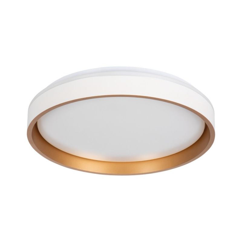 Plafon Kanlux Soln biało-złoty LED 17.5W 4000K 945lm IP20 wym: 7,5 x 38 x 38 cm metal - 1 szt.
