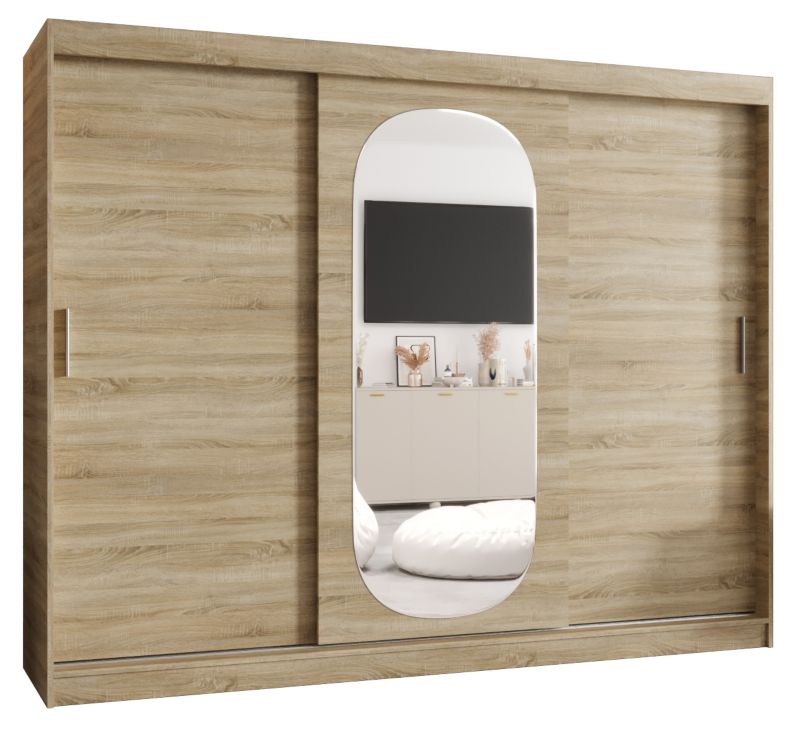 Szafa przesuwna Garderoba Abiks ROYAL 250 dąb sonoma 1szt.