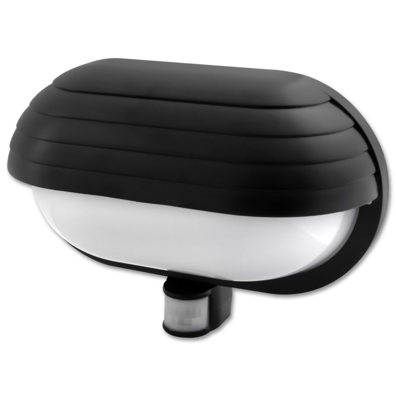 Oprawa architektoniczna LED MasterLED Froda E27 IP44 czarna czujnik ruchu PIR 1 szt.
