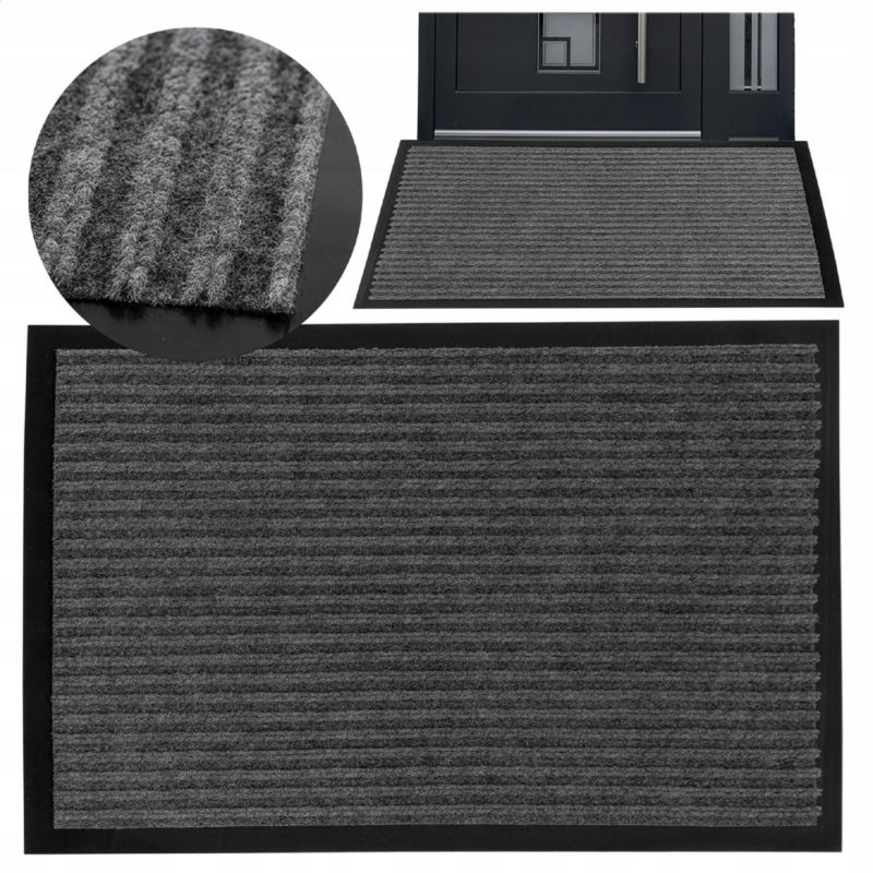 Wycieraczka Deco4Home Protektor pod drzwi 60 x 80 cm szara 1 szt.