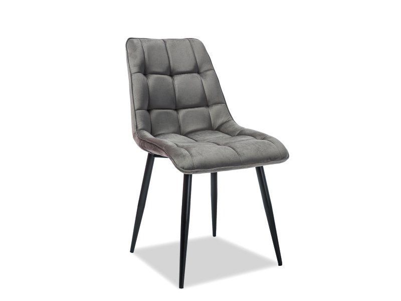 Krzesło Signal CHIC VELVET szare 1 szt