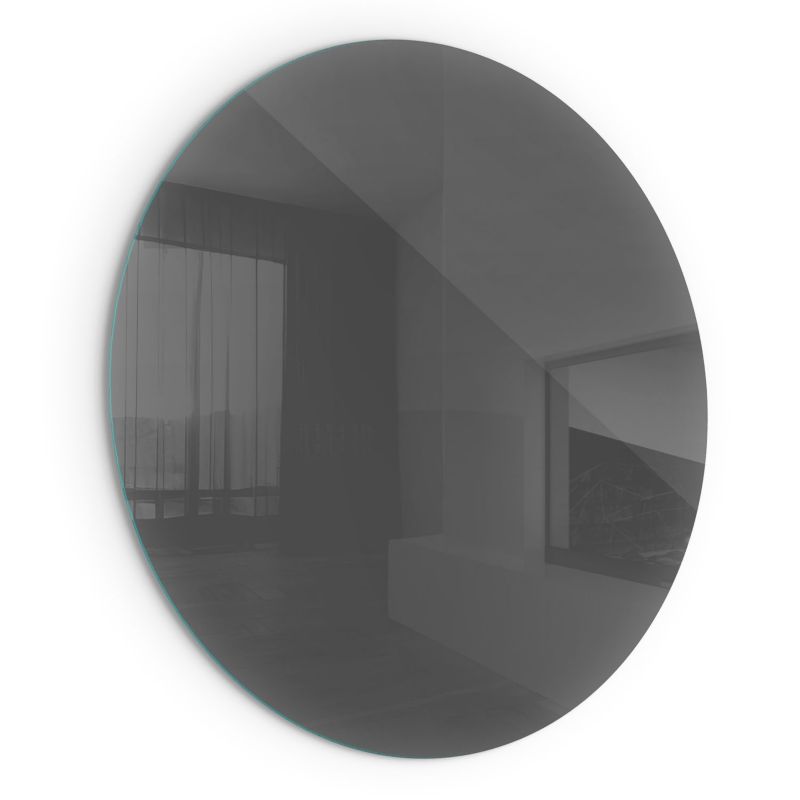 Szklana Podkładka Pod Kominek Okrąg Wallfluent Fi60 cm Szaro-brązowy ton 1 szt.