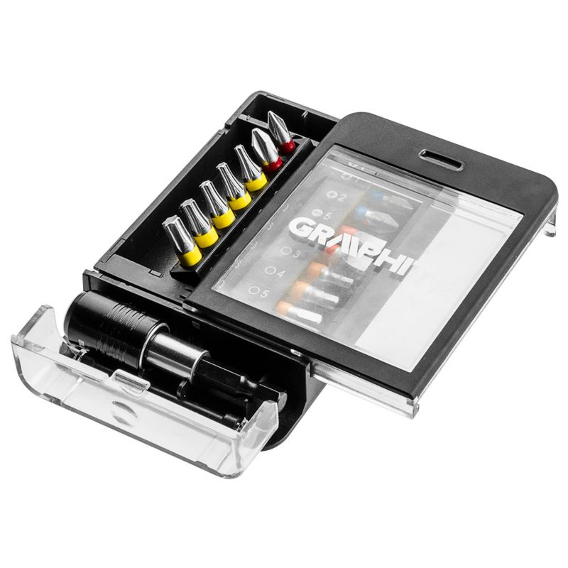 Końcówki wkrętakowe GRAPHITE 15 szt 1 kpl