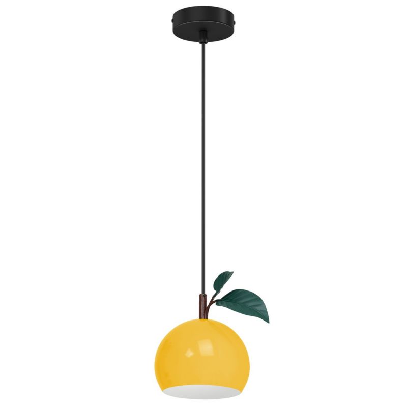Lampa wisząca Luminex Apple żółto-czarna-zielona wym: 110 x 17 x 17 cm 1xE27 x 15W 1 szt.