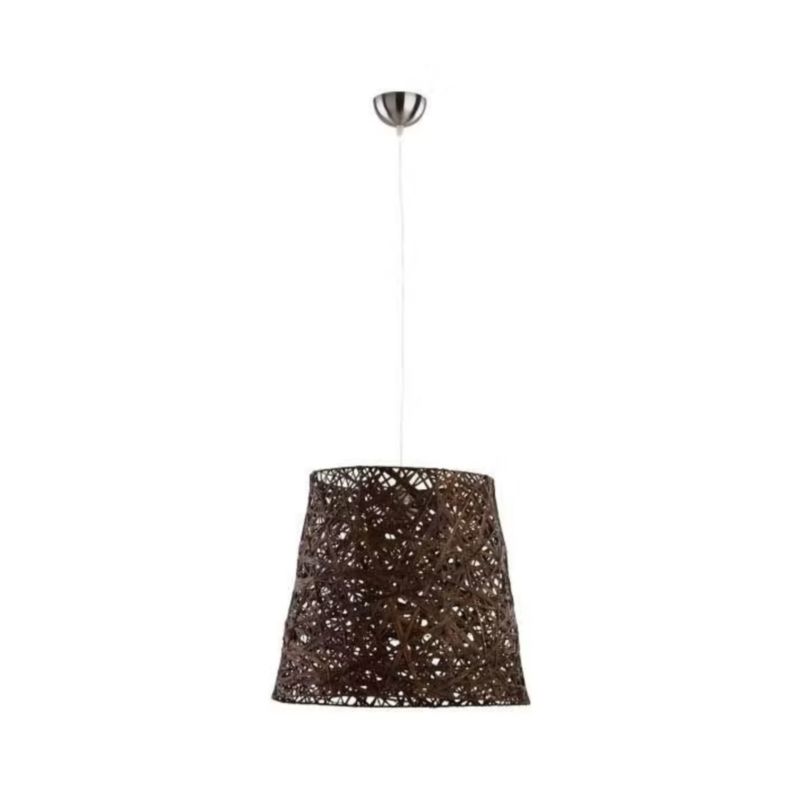 Lampa wisząca Alfa Cannucia brązowo-chromowana dekoracyjna 1xE27 x 15W 1 szt.