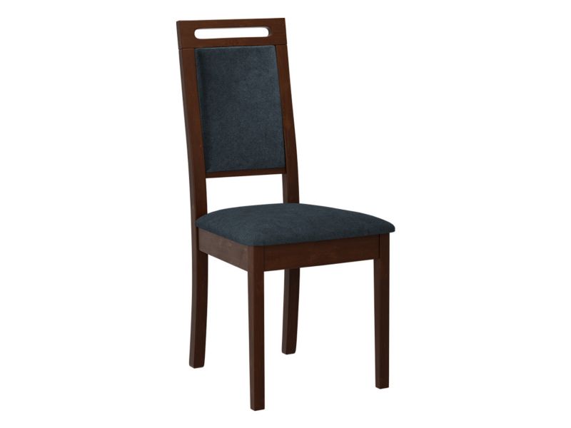 Krzesło MIRJAN 24 tapicerowane Roma XV orzech/niebieskoszary aksamit 1 szt.