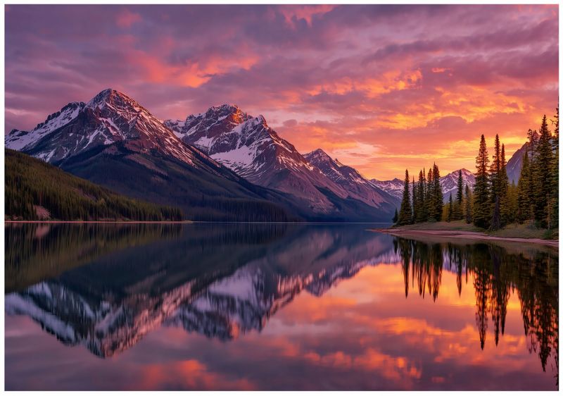 Fototapeta WALLARENA Do Sypialni Salonu Na Flizelinie Las Natura Krajobraz Fioletowy 400x280 cm 16179VX8 1 szt.