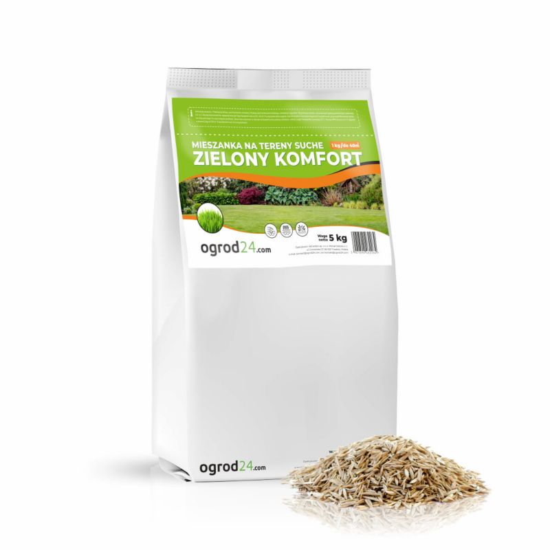 Mieszanka traw, Ogrod24, na tereny suche - Zielony Komfort 5 kg, 1 szt.