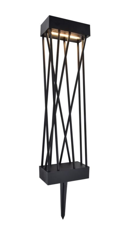 Lampa ogrodowa wbijana solarna Lutec Spido czarna LED 10.5W 3000K 900lm IP54 wym: 76,7 x 17,5 x 9,5 cm - 1 szt.