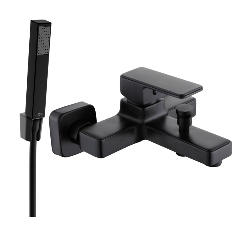 Bateria wannowa z zestawem prysznicowym Mexen Aries czarna 74433R77-70 1 szt.