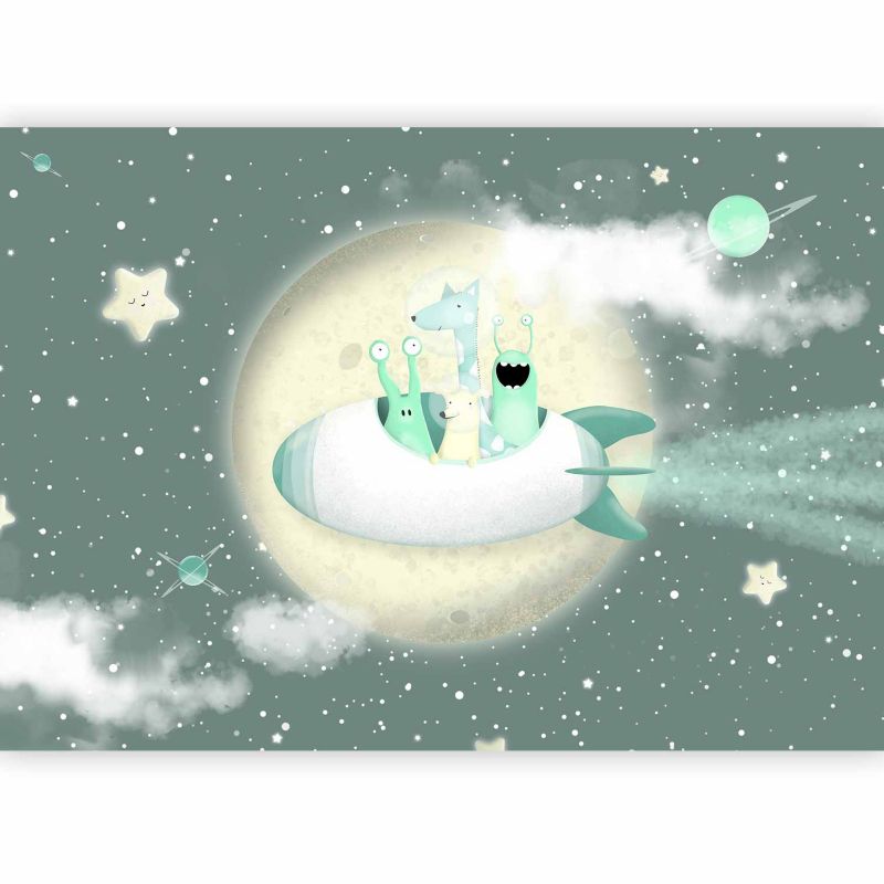 Fototapeta flizelinowa Artgeist 110g/m2 Dla dzieci czarna 450x315 (9 części) 10008ac rolka 1 szt