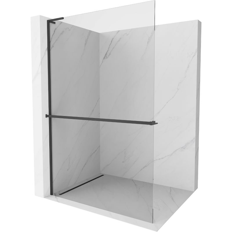 Ścianka prysznicowa walk-in Mexen Kioto+ L czarna 120x200 cm 800-120-123-70-00 1 szt.