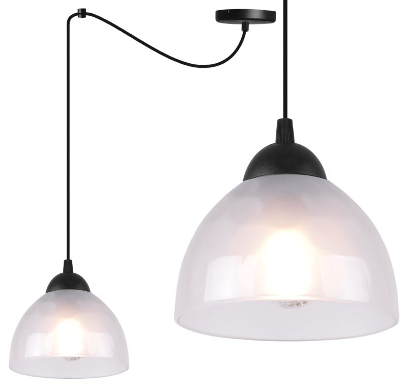 Lampa sufitowa wisząca Light Home LH Pająk Venice 1x E27 60W klosz mleczny 1szt.