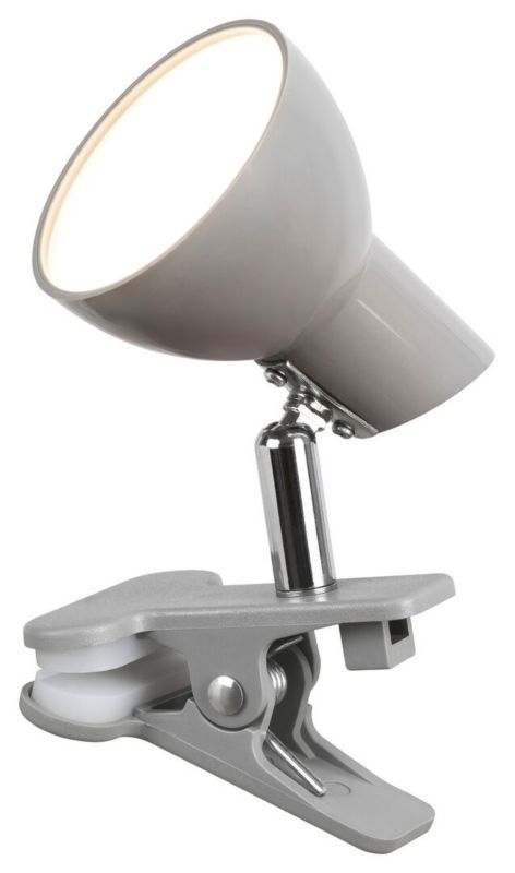 Lampa biurkowa Rabalux Noah popielaty LED 5W 3000K 360lm z klipsem IP20 wym: 10 x 7 x 7 cm metal - 1 szt.